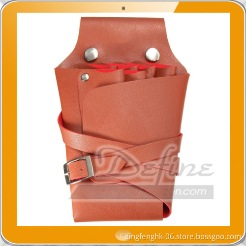 Professional salon hairdresser trimmer leather scissors bag